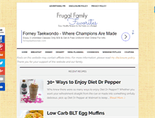 Tablet Screenshot of frugalfamilyfavorites.com